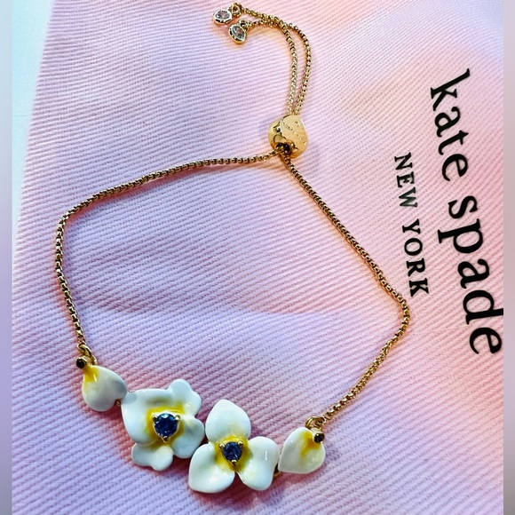$78 Kate Spade precious pansy slider bracelet - Gift Boxed - Picture 5 of 10